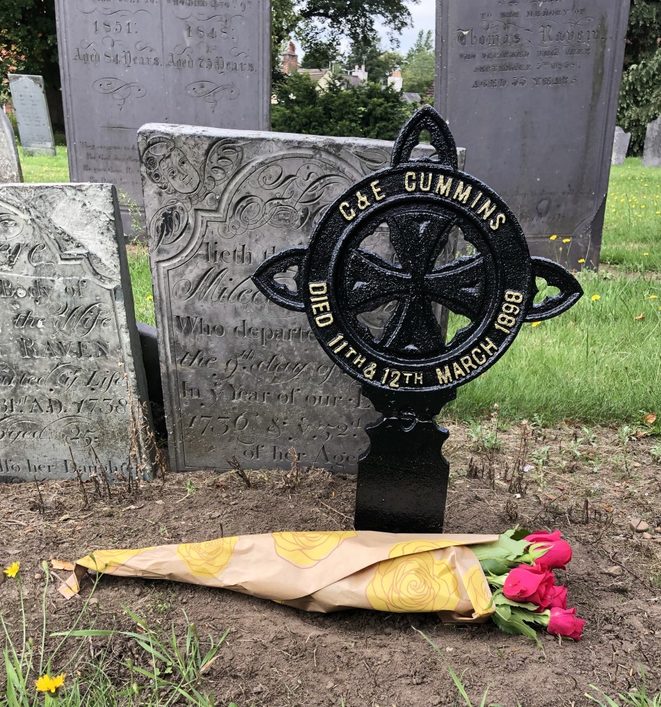 George and Emma Cummins, died March 1898  Grave Memorial