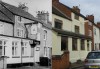  60 Station Road/The Pig and Whistle Pub - then and now 