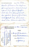  Card from Quorn Prisoner of War Camp to Germany, 3rd June 1946 