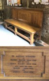  Facer family memorial bench – St Bartholomew’s Church, Quorn 