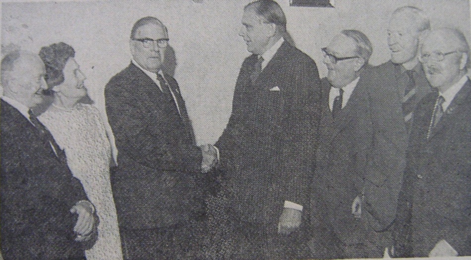 British Legion presentation to Arthur Staines - 1976