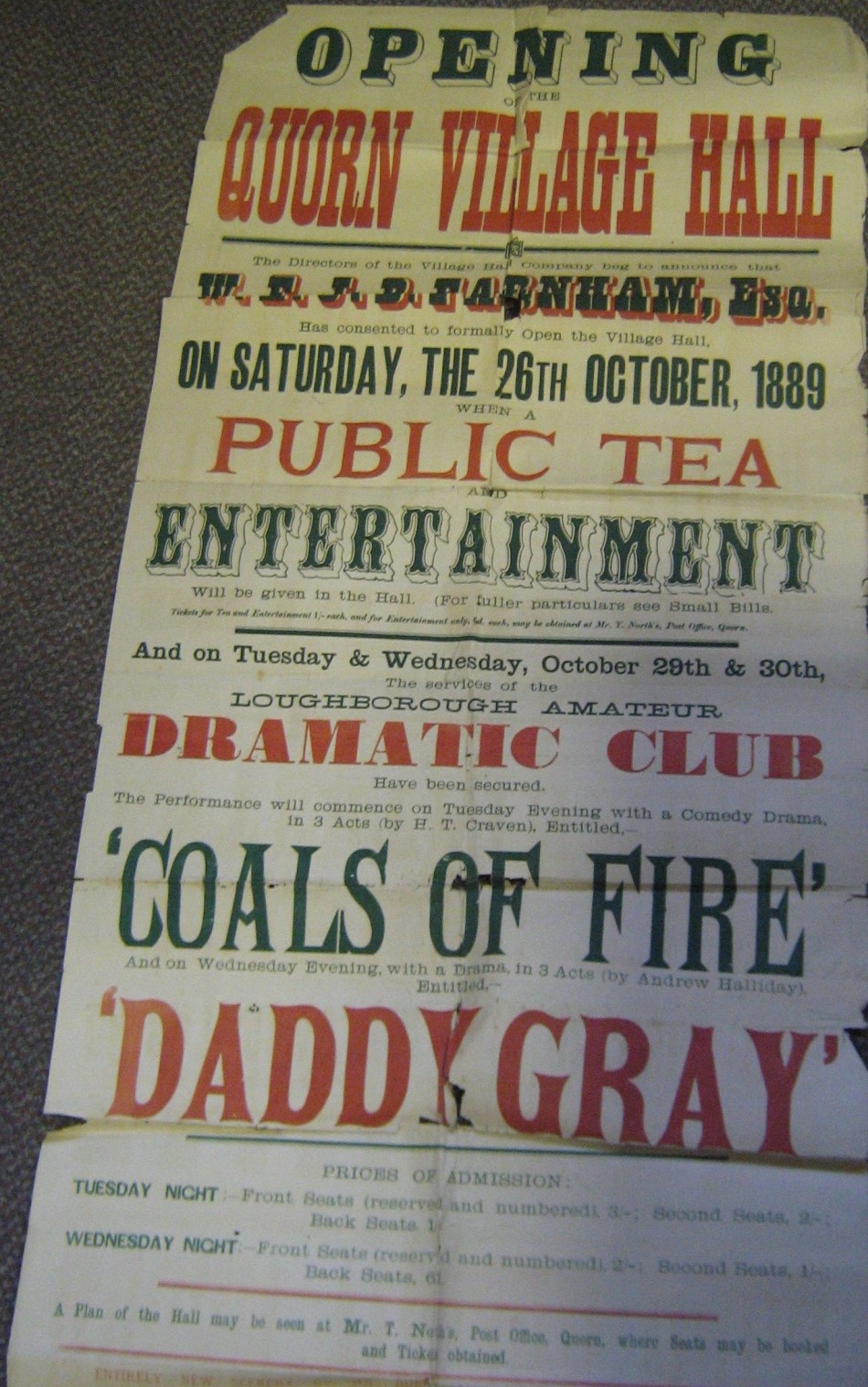 Opening of the village hall