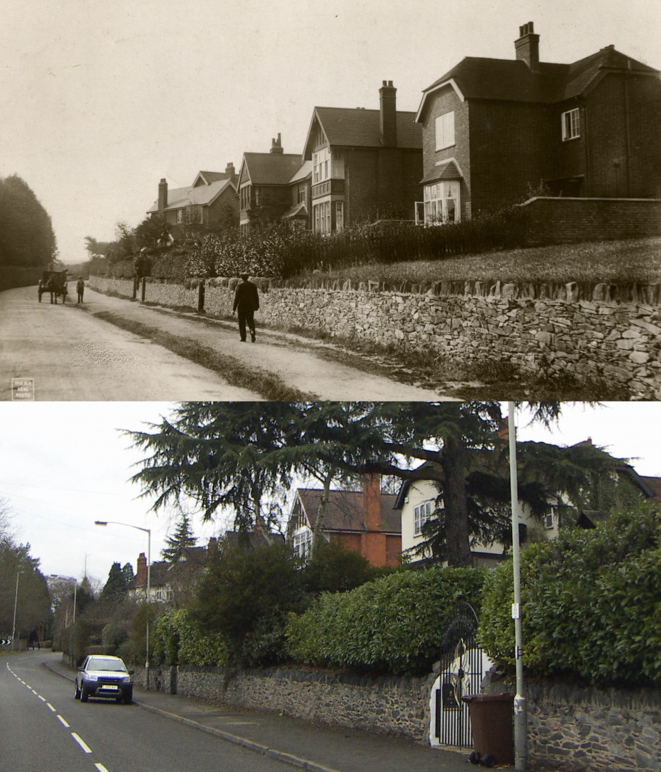 Chaveney Road  then and now, 1919 and 2011