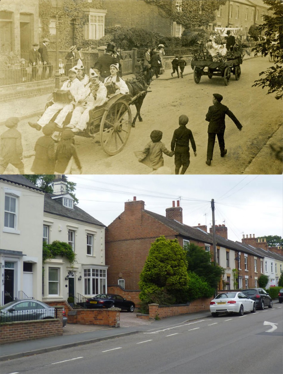 Leicester Road - then and now