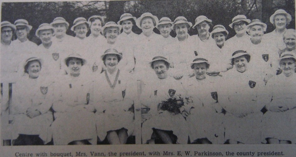 Quorn Mills Park Ladies' Bowling Club - 1958