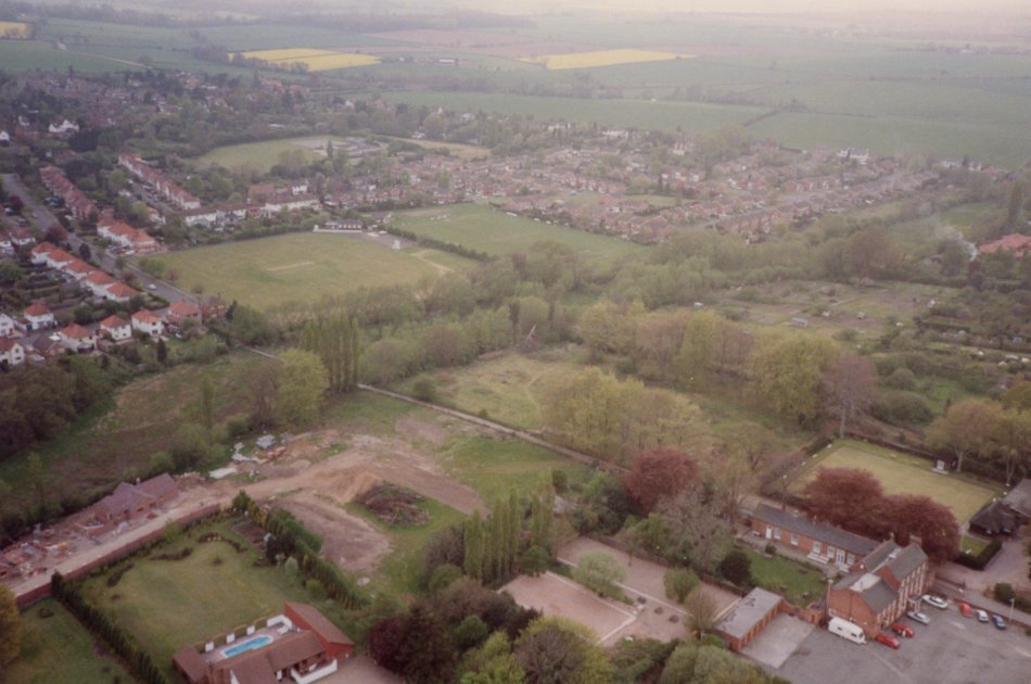 Aerial view of Tom Long's Meadow 1991
