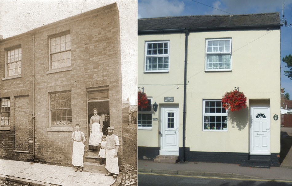 Then and Now - Thomas Webster, baker, 29 High Street, Quorn