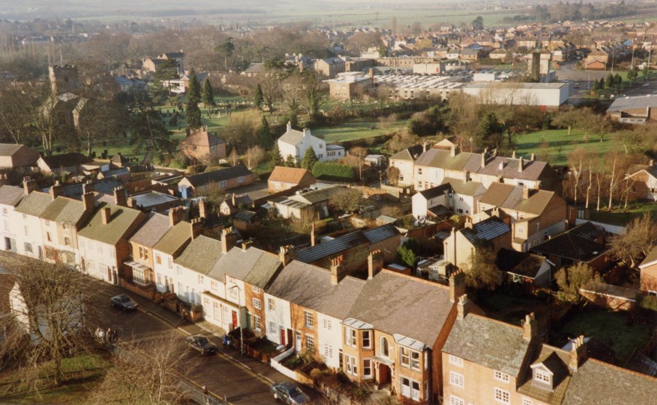 Aerial view of Station Road