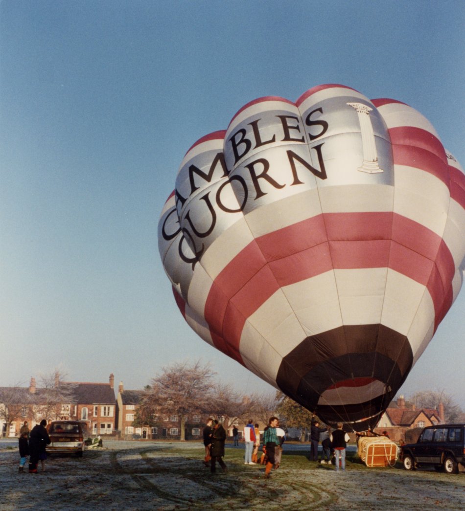Hot air balloon, Stafford Orchard, Quorn 1990s