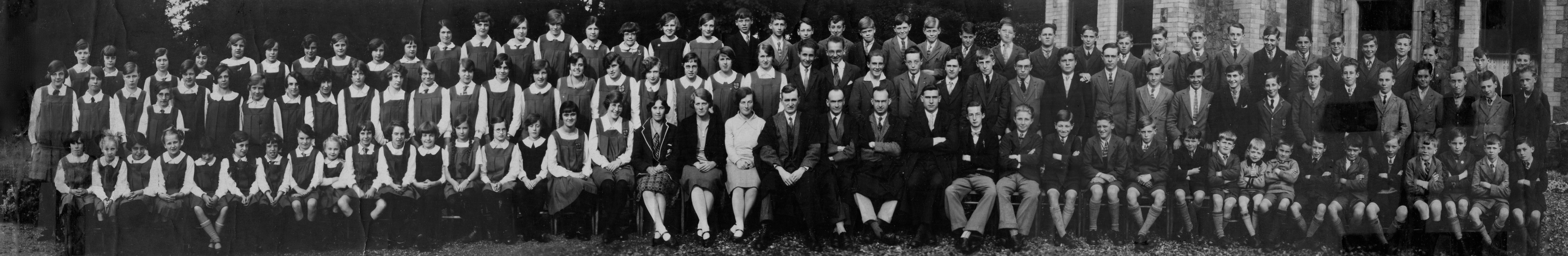 Rawlins School panoramic photograph, 1928