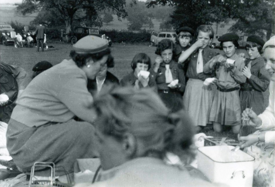 Quorn Brownies have a picnic,  about 1956