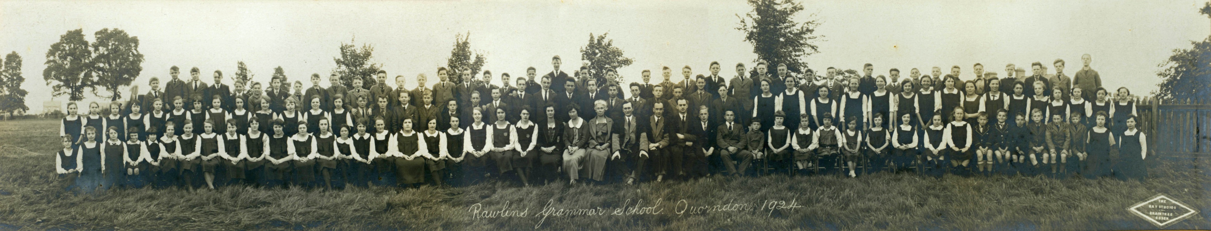 Rawlins School panoramic photograph, 1924