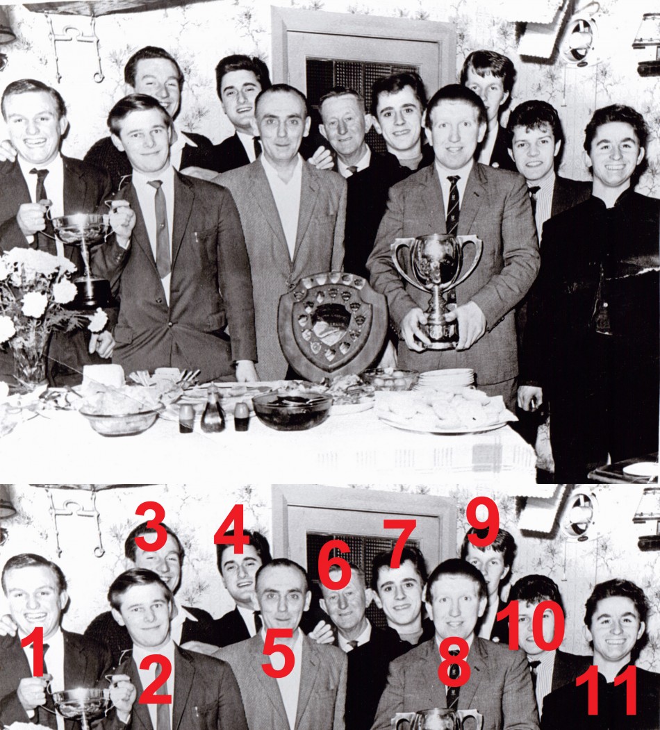 A Quorn group of men, early 1960s