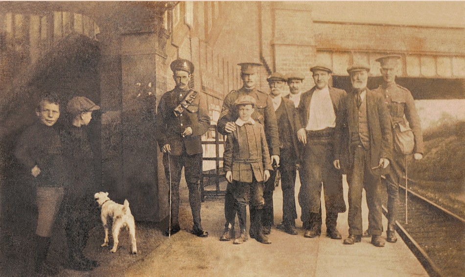 Walter Giles  Leaving Quorn Station, WW1