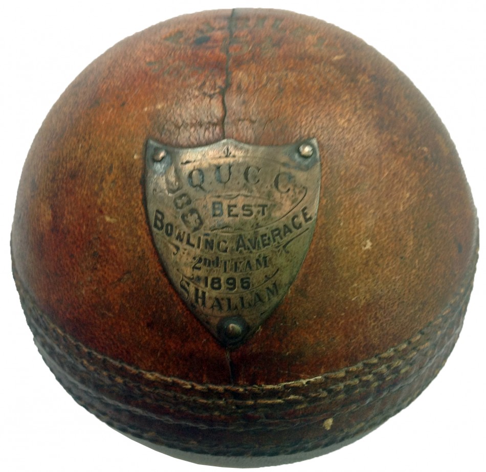 Quorn United Cricket Club � Presentation cricket ball, 1896