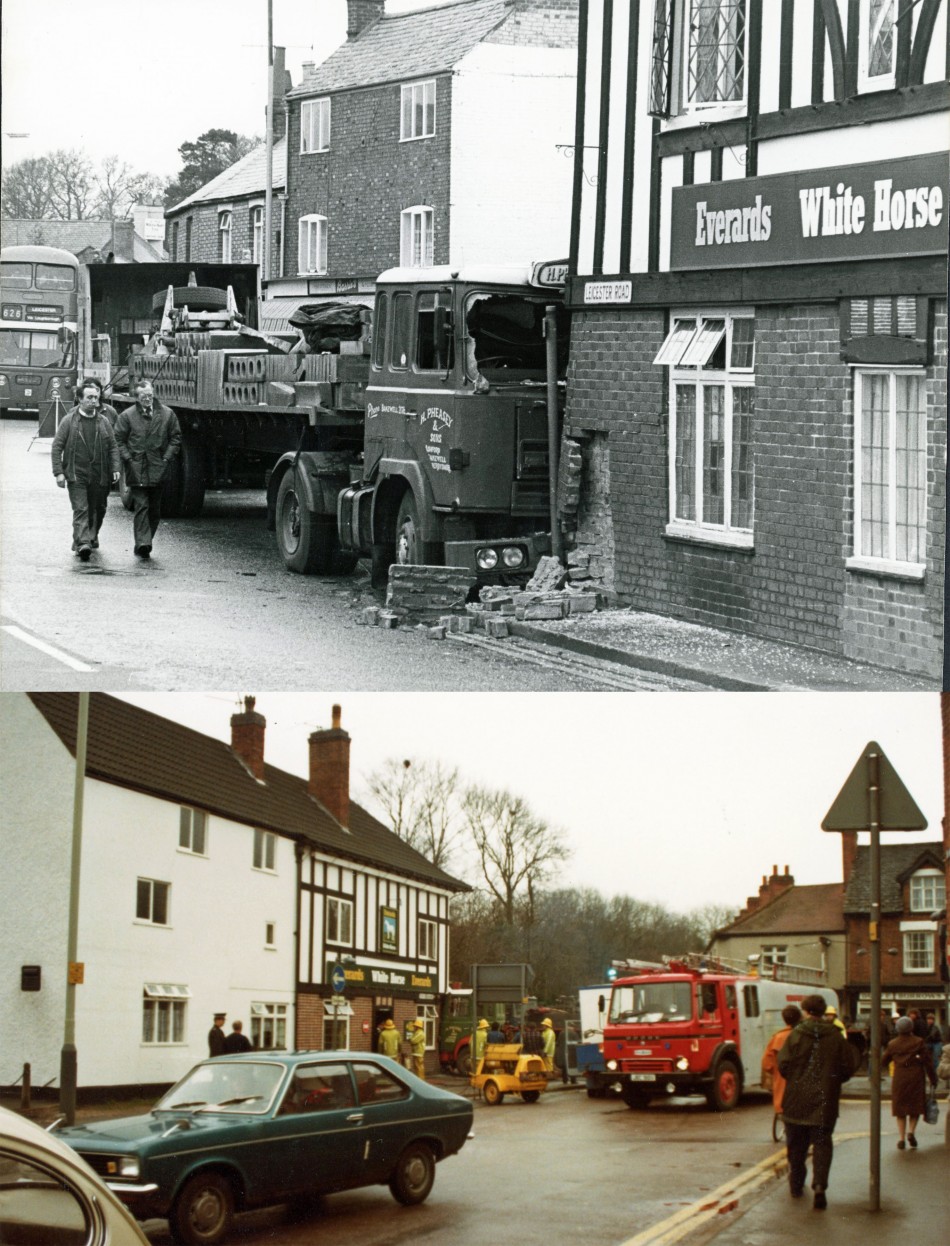 The White Horse, Quorn � A surprise visitor in March 1982!