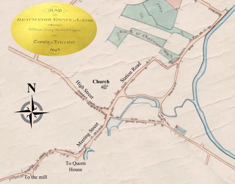 1864 Map of Quorn