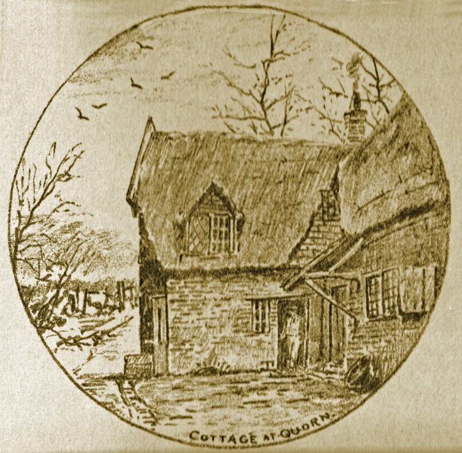 W E Cooke - A cottage at Quorn