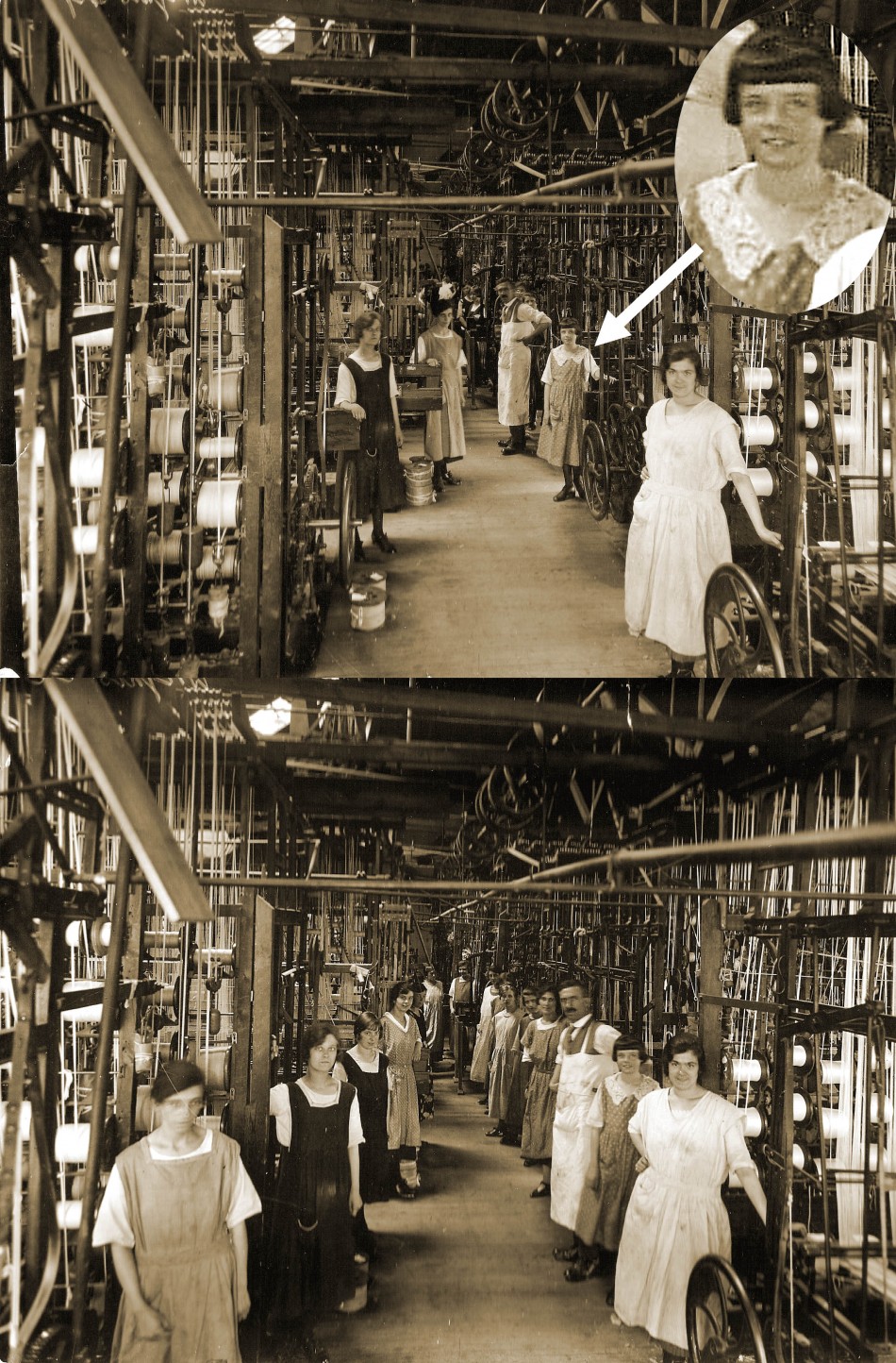 Wright's Factory, weaving room 1923/24