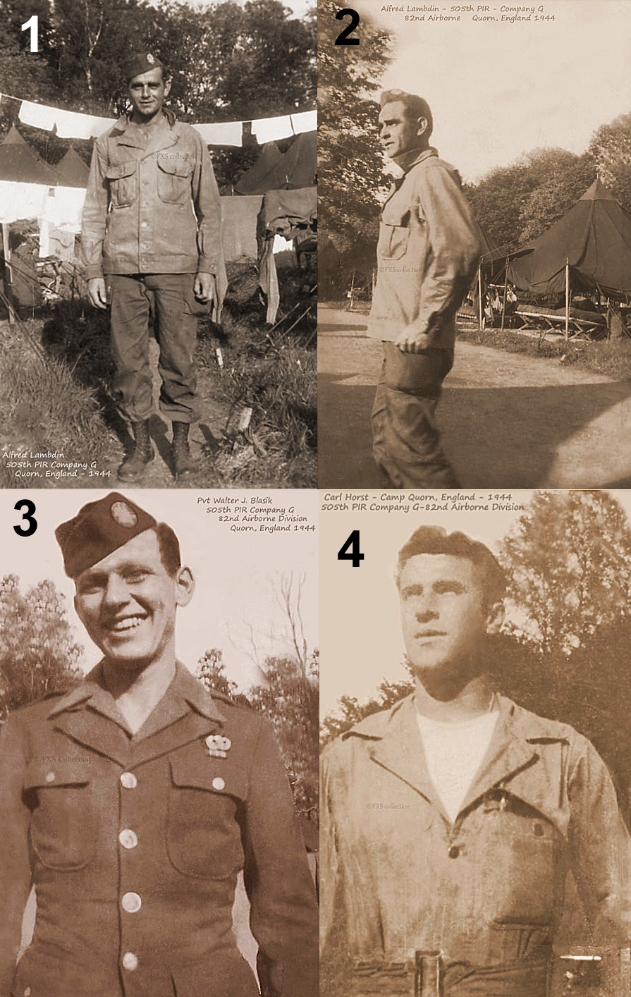 82nd Airborne Paratroopers at Quorn Camp 1944