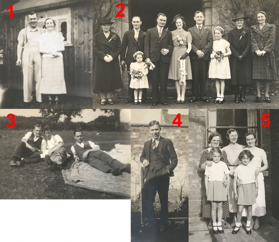 Roy and Elsie Bishop, Quorn family photographs 1940s