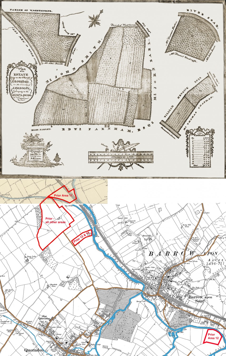 Estate of Revd John Prior of Quorn, 1831