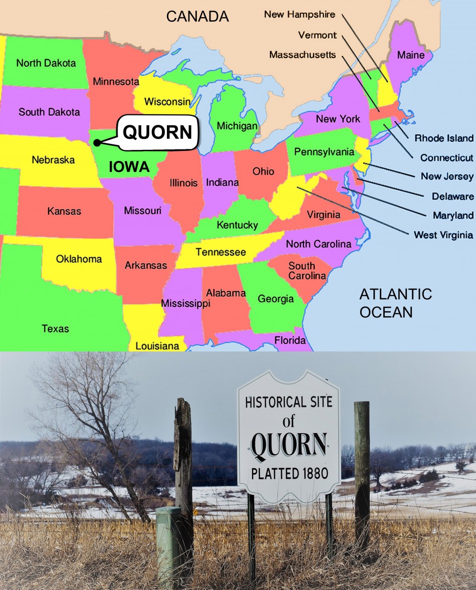 Quorn in Iowa, America, now known as Kingsley