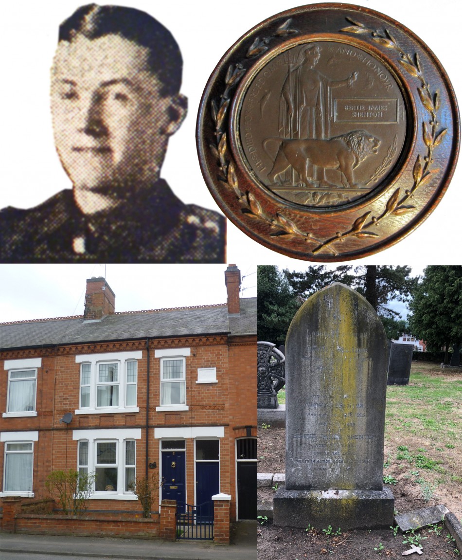 Quorn WW1 Roll of Honour - Bertie James Shenton