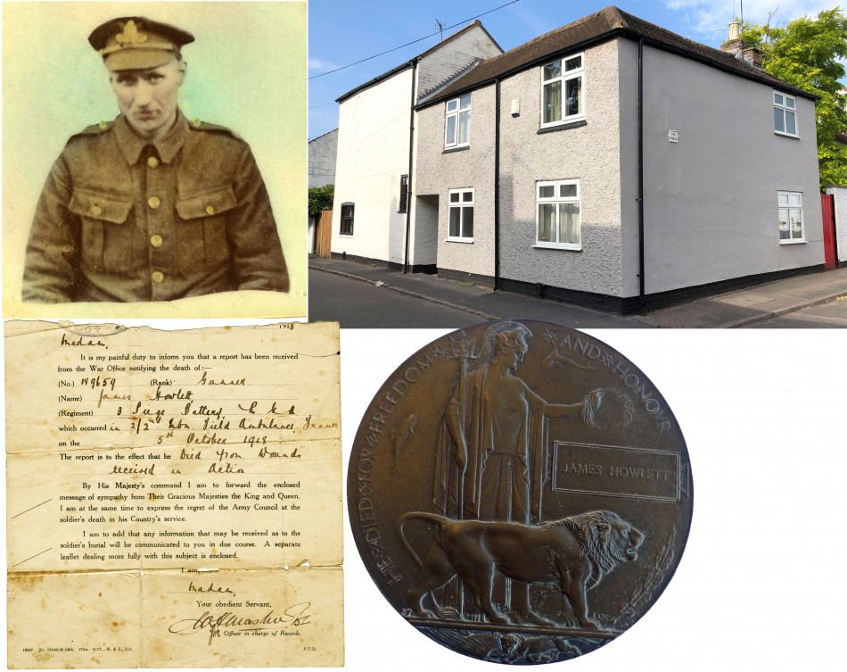 Quorn WW1 Roll of Honour - James Howlett