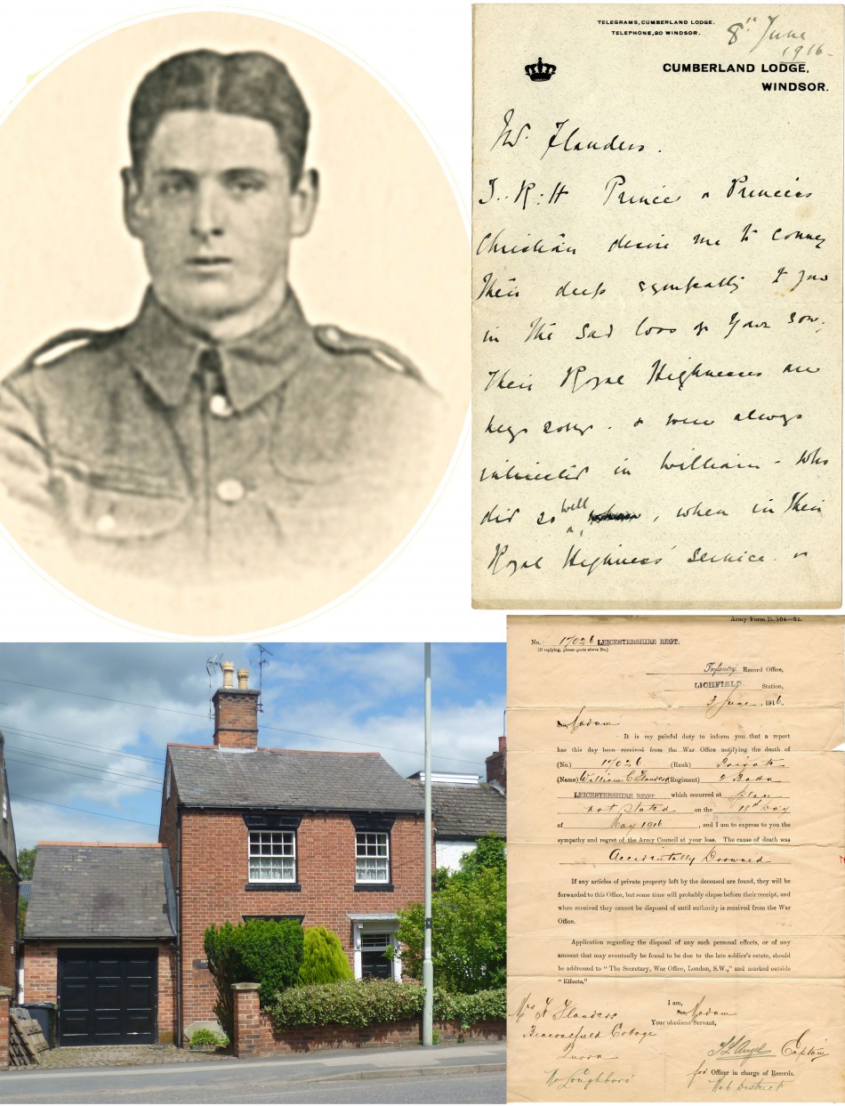 Quorn WW1 Roll of Honour - William Cox Flanders