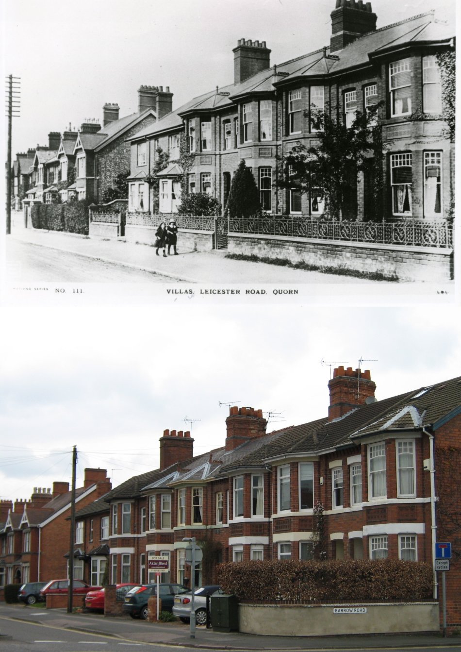 Loughborough Road Villas - then and now