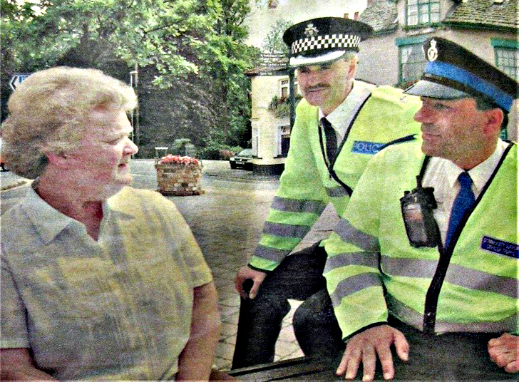 Civilian Bobbies on the beat in Quorn
