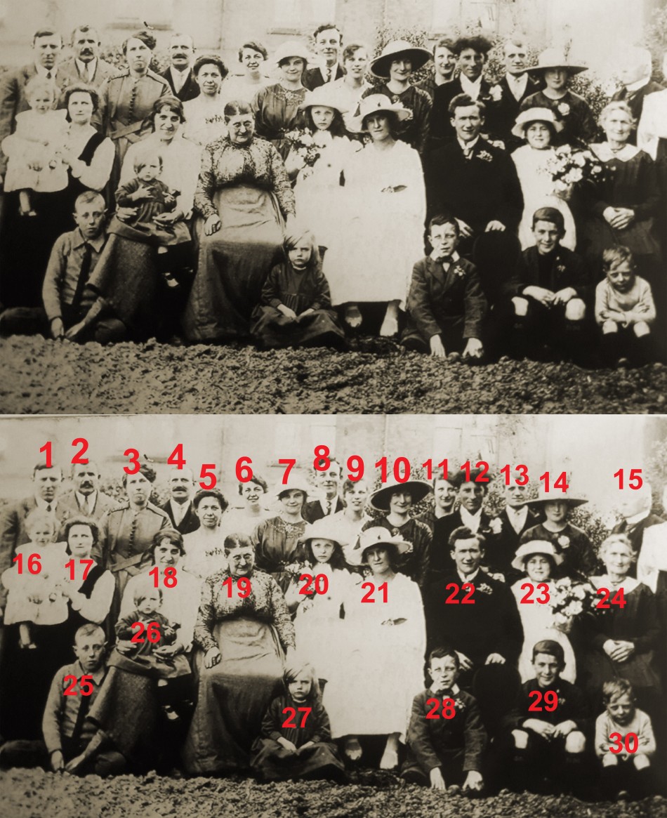 The wedding of Lucy Gartshore and Walter Eli Sutton, 1920