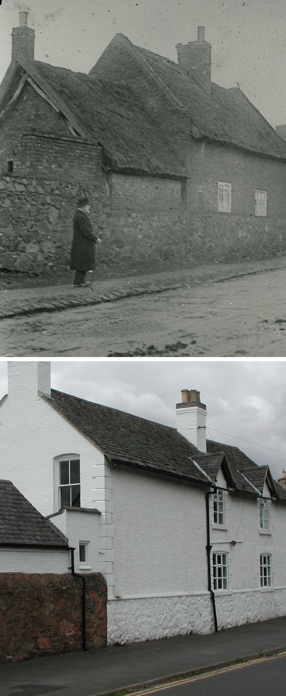 School Lane - then and now