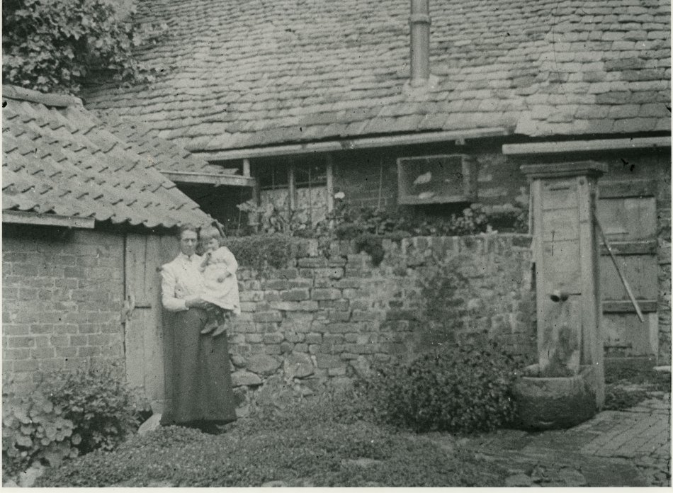 Water pump in the village c1910