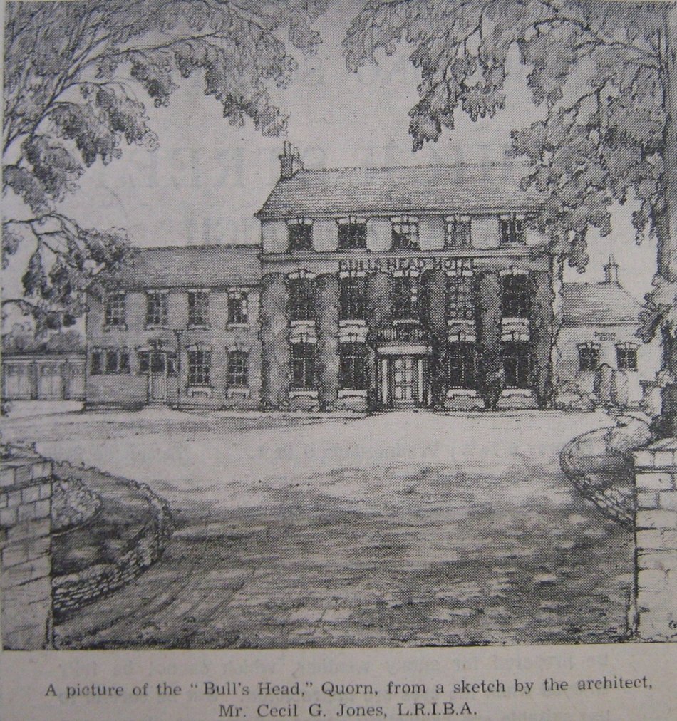 Once an old coaching house - Bull's Head Hotel, Quorn