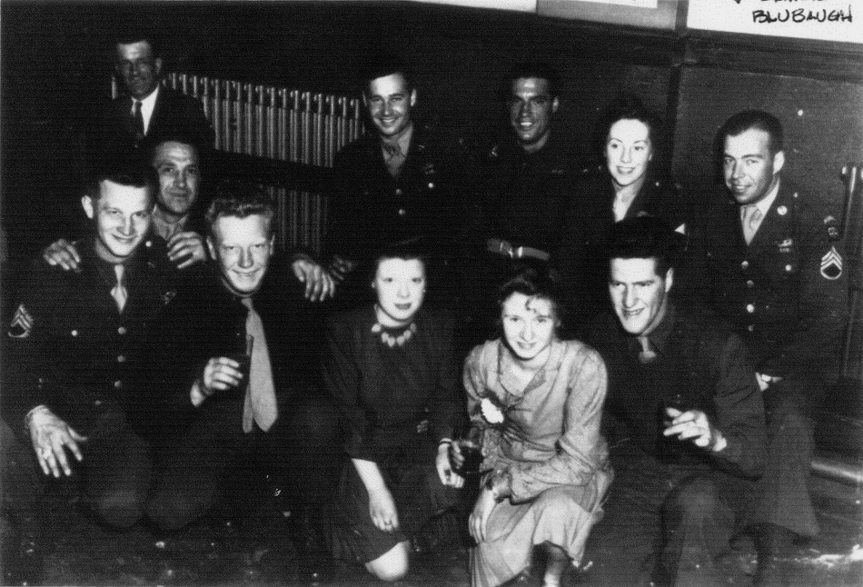 US troops based in Quorn photographed at De Montfort Hall, Leicester