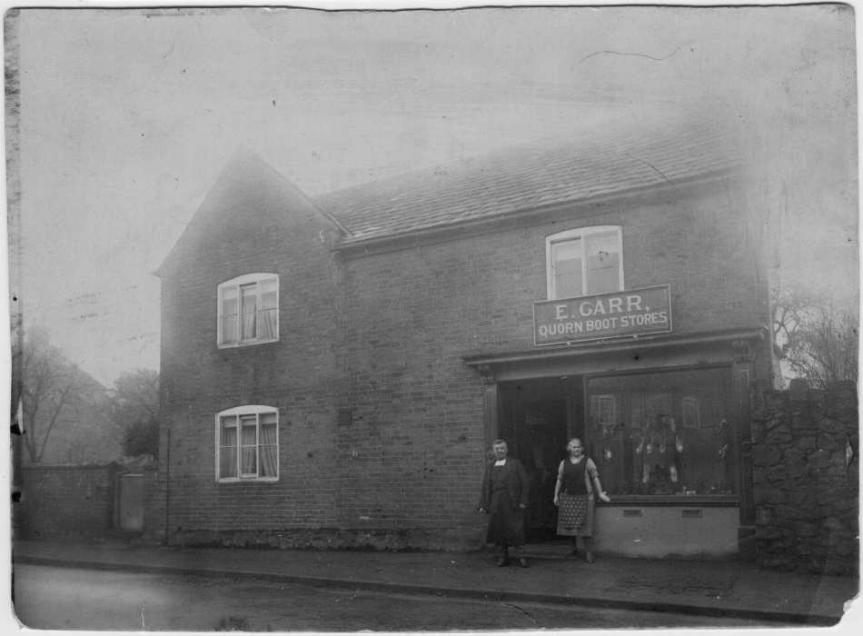 Postcard of Quorn Shop c1930