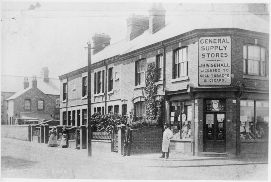 Corner Shop in Barrow Road 1902
