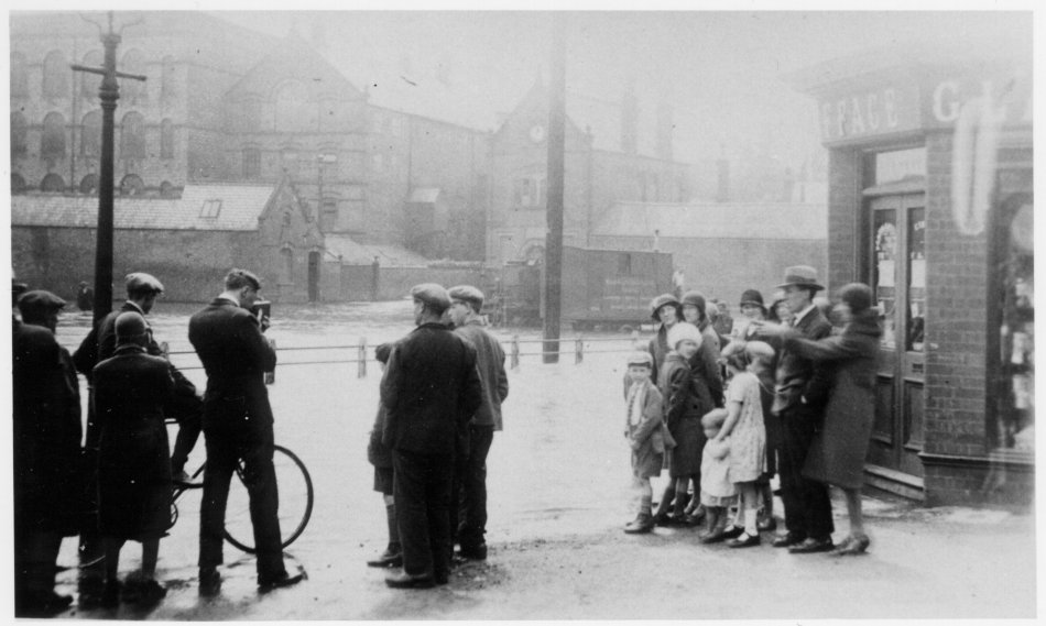 Floods on Station Road 1920s
