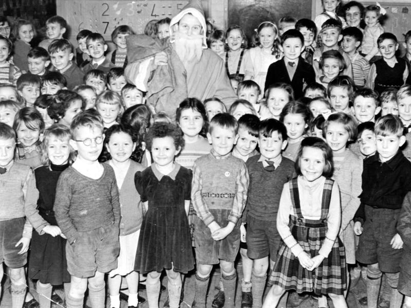 Quorn Primary School Christmas Party 1951 or 1952
